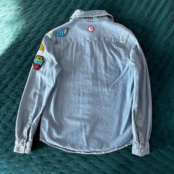 Hudson’s Bay Team Canada Patch Jean Shirt - Picture 3 of 4